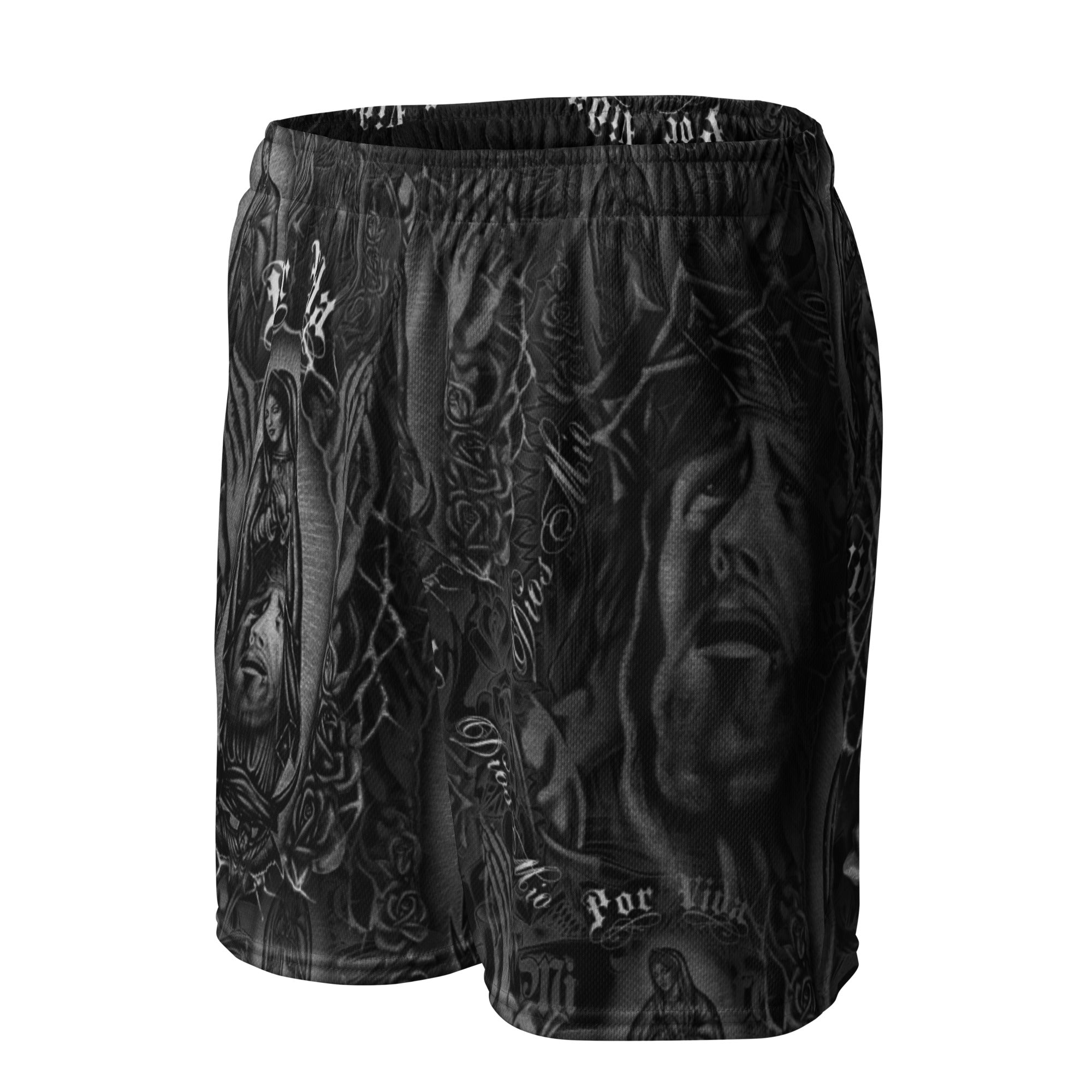 Por Vida Unisex mesh shorts – Aztlan